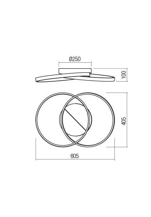 Espiral Ceiling lamp