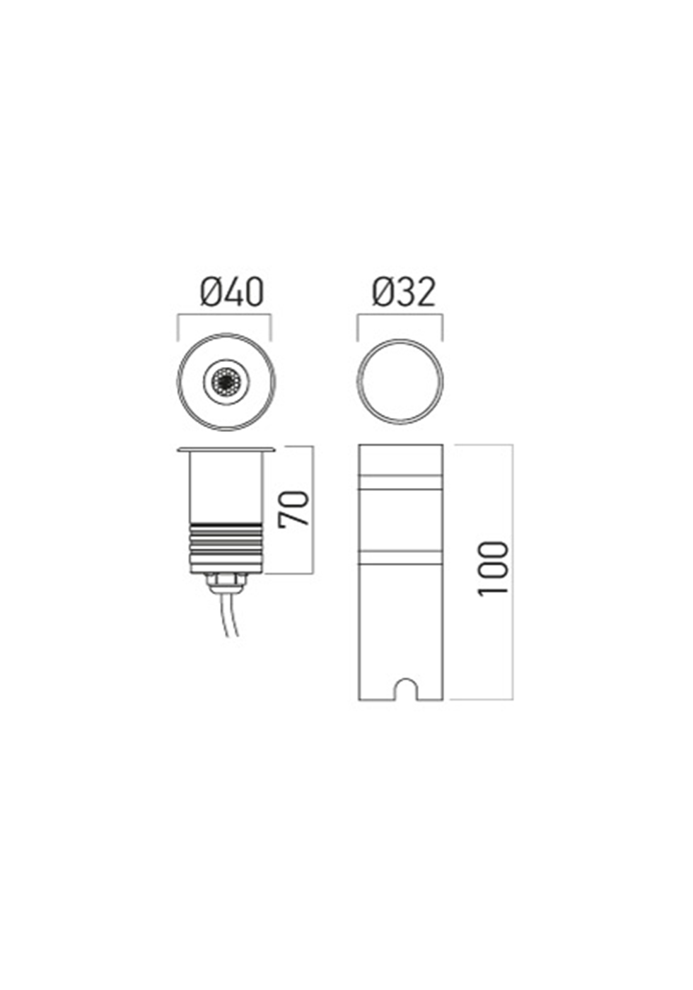 Xground Rgb Recessed spot